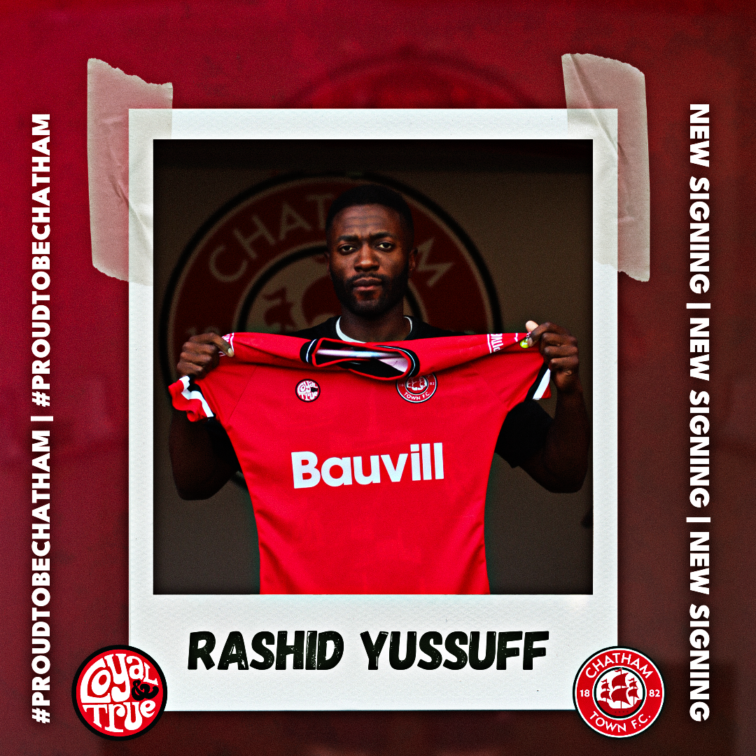 CHATHAM TOWN SIGN RASHID YUSSUFF