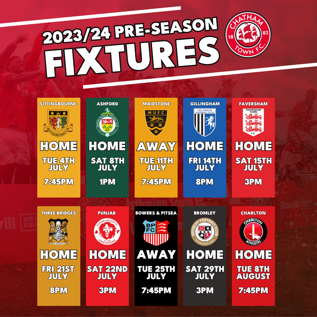 2023/24 PRE-SEASON SCHEDULE