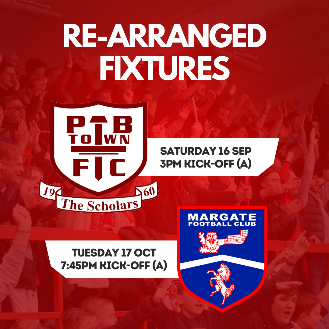CONFIRMED: RE-ARRANGED CTFC FIXTURES