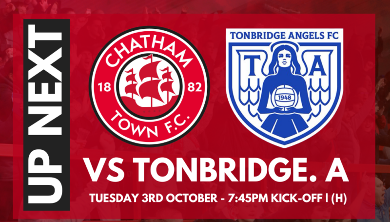 FIXTURE ANNOUNCED: CHATHAM TOWN VS TONBRIDGE ANGELS